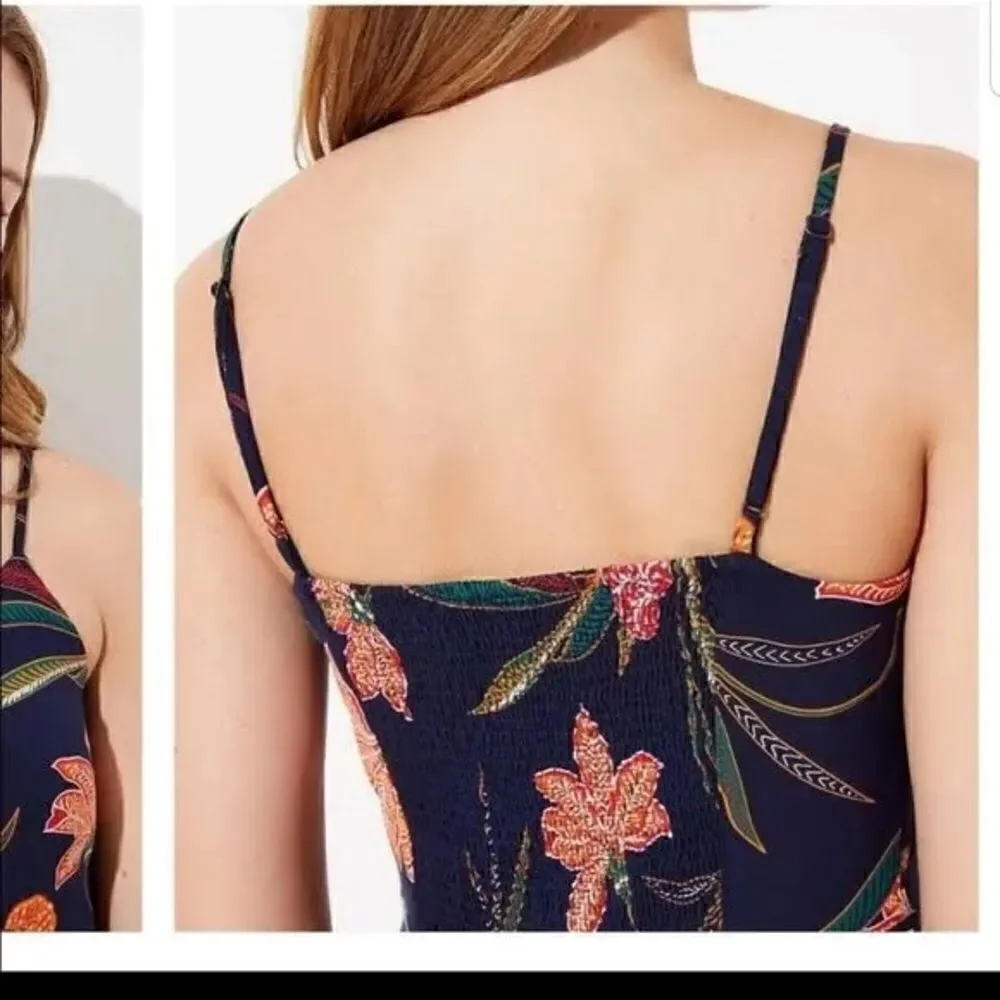 LOFT floral smocked